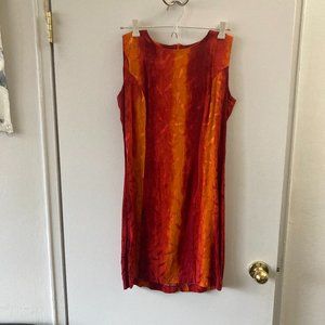Orange vintage mini dress